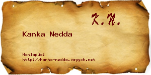 Kanka Nedda névjegykártya